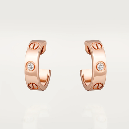 Jade Ohrringe - 2 Diamanten