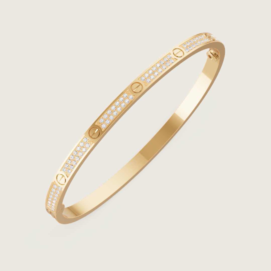 Ava Pavé-Diamant-Armband – dünn