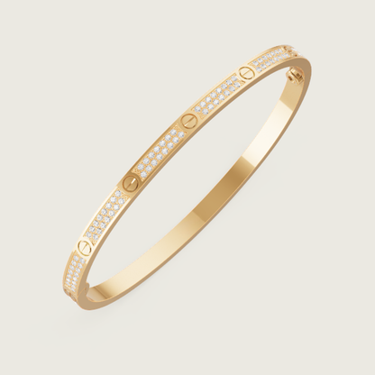 Ava Pavé-Diamant-Armband – dünn