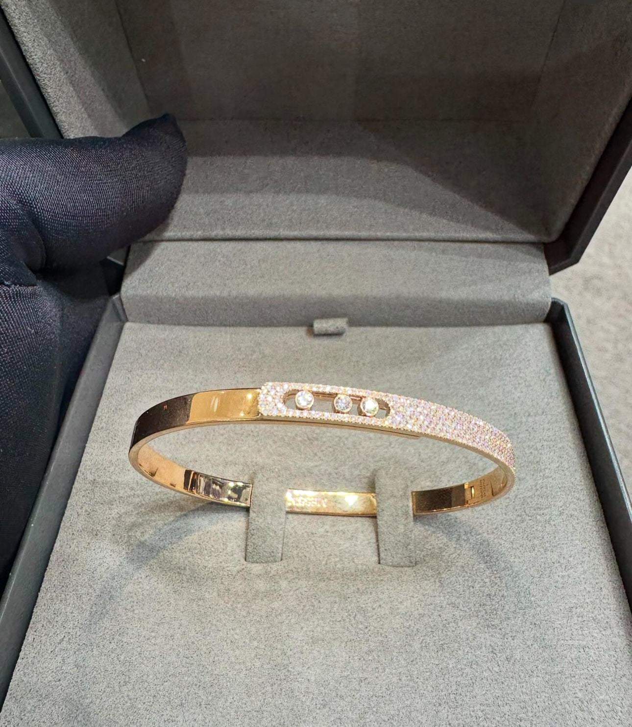 Diamant-Charm-Armreif (alle Farben)