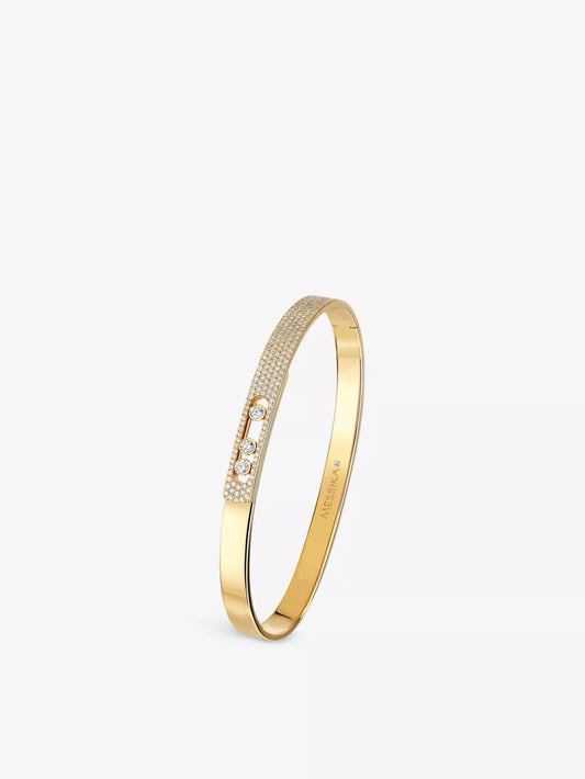 Diamant-Charm-Armreif (alle Farben)