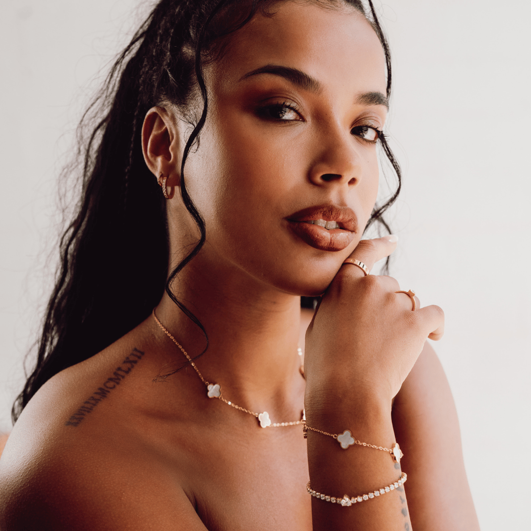 Glücksklee-Halskette 