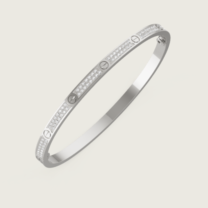 Ava Pavé-Diamant-Armband – dünn