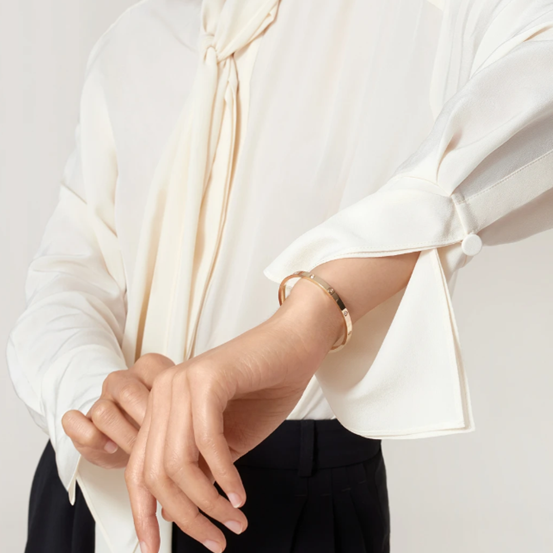 Ava 10-Diamanten-Armband - Dünn