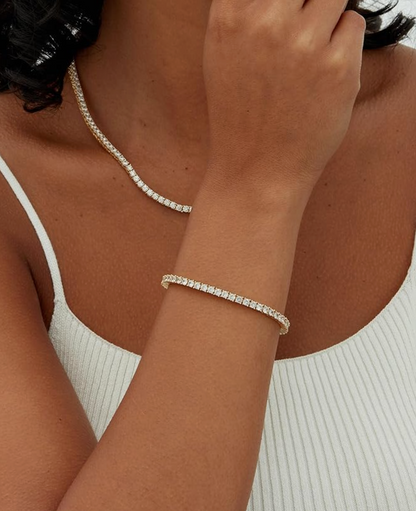 Ash Classic Tennisarmband - Gold