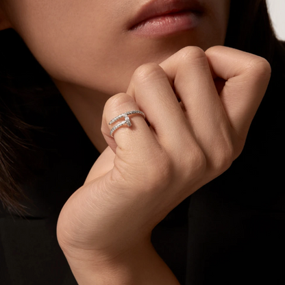 Diamant-Nagelring - Dünn 