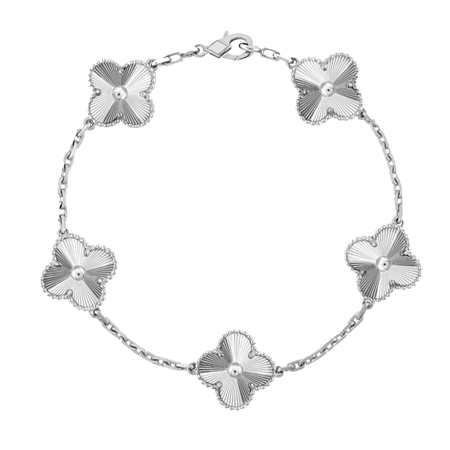 Bernsteinarmband - Silber / Muster