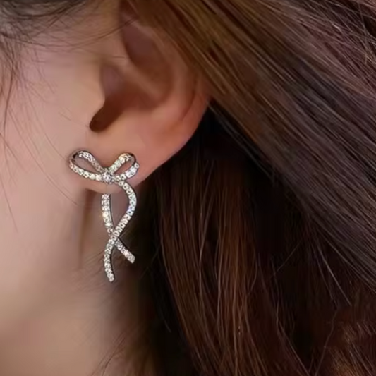 Marta Ribbon Ohrringe - Silber