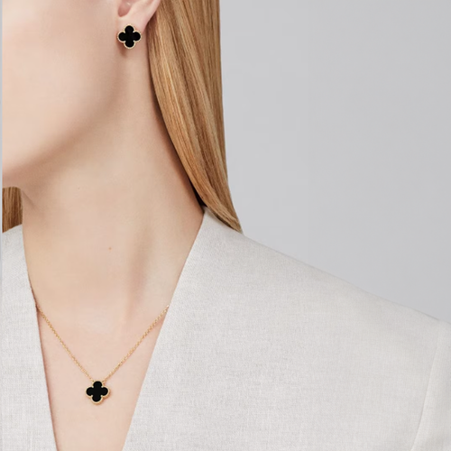 Kleeblatt-Set - Schwarz