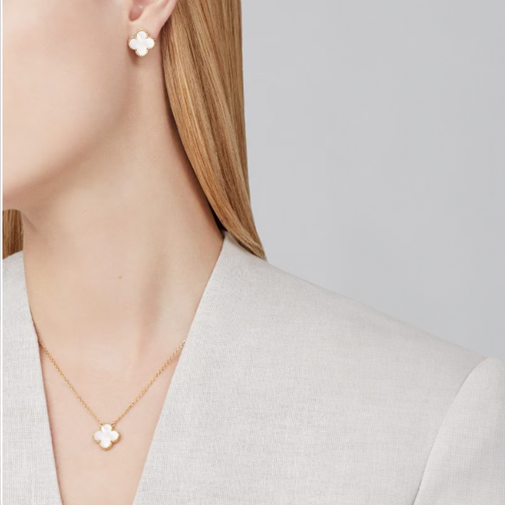 Kleeblatt-Set - Weiß